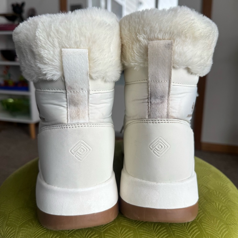 Dream Pairs White Faux Fur-Lined Winter Boots - Picture 10 of 15